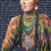 Painting of a Native American woman