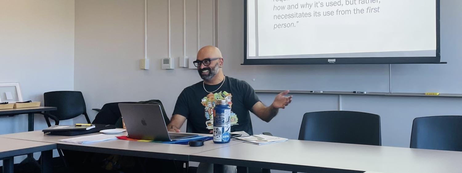 Rajiv Mohabir teaching