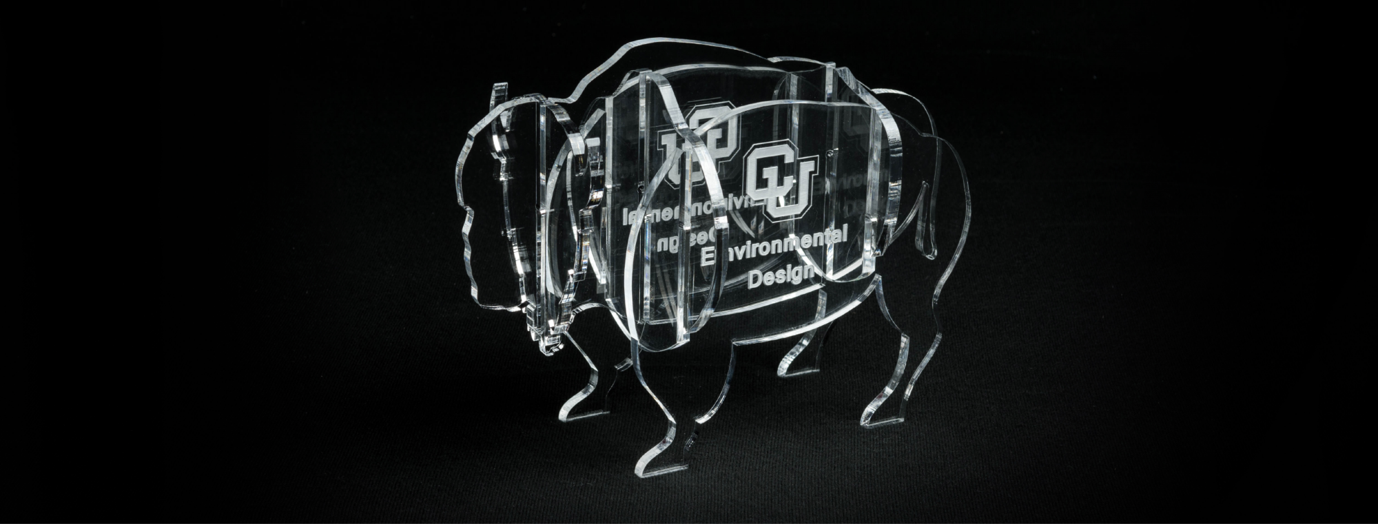 Laser cut acrylic buffalo