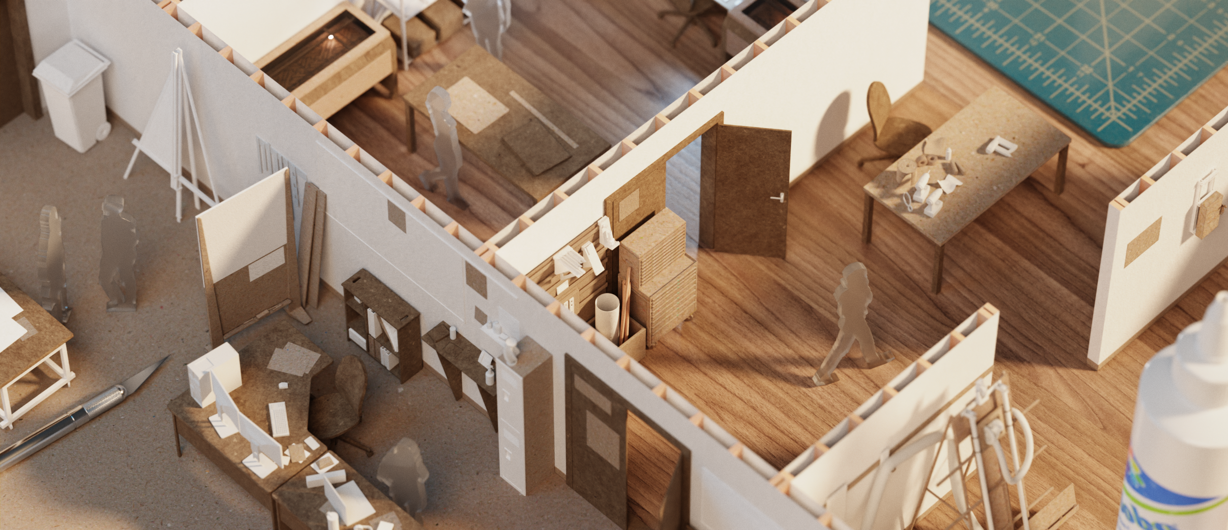 Creative Labs Center floor plan blender render by Angus MacInnis