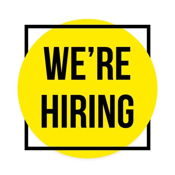 We're Hiring graphic