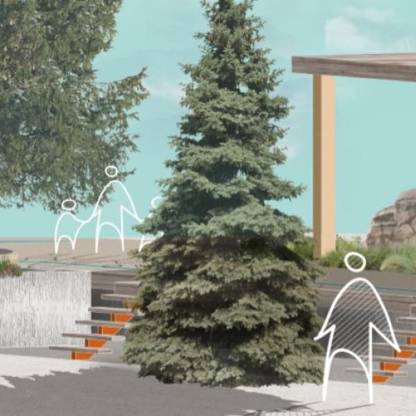 Perspective rendering of Rocky Mountain Study