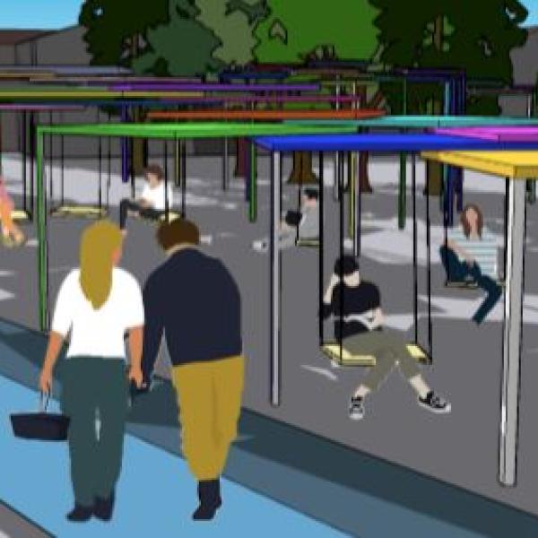 Color Corridor Perspective Rendering
