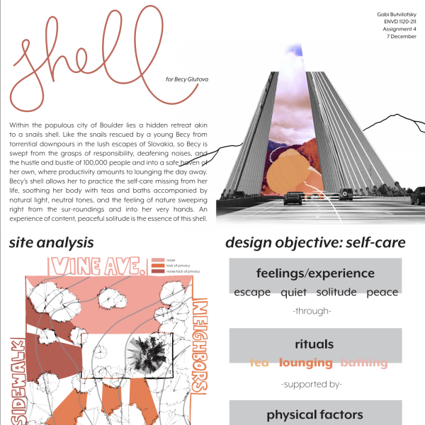 Student design inspired by a shell.