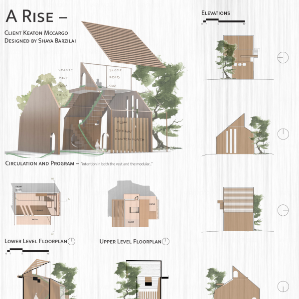 Student design based on contrast, modularity, and elevation.