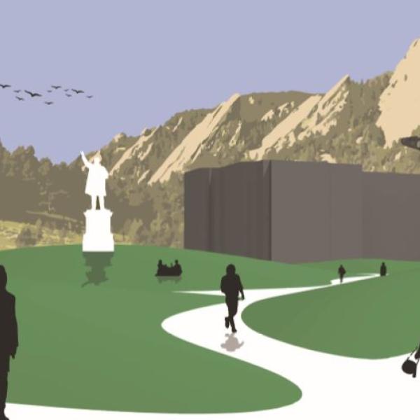 Perspective Rendering of A green gateway
