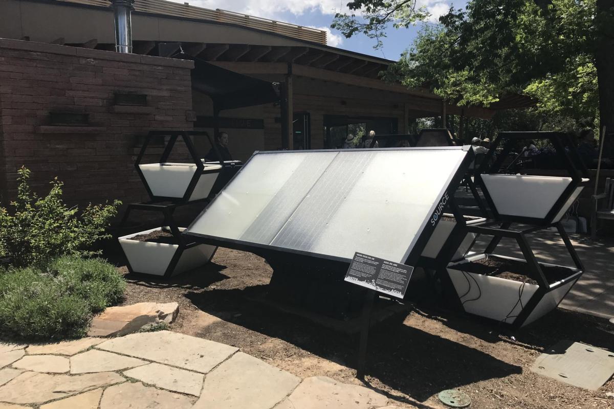 Atmospheric water harvesting unit