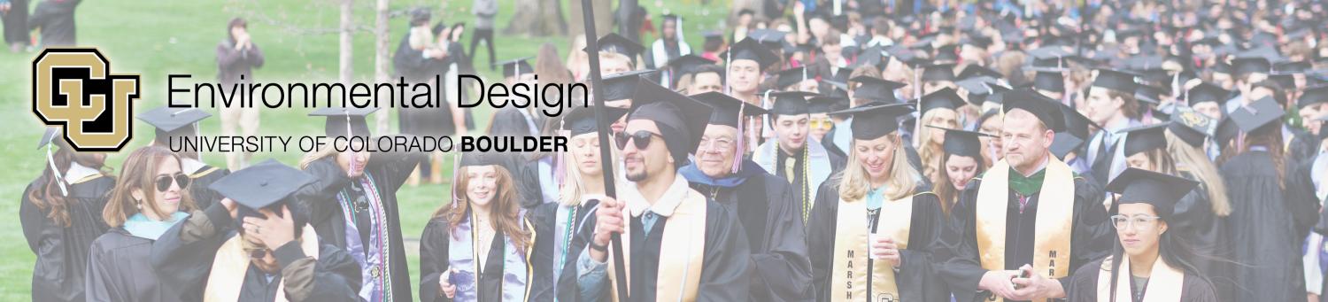 ENVD students, faculty and staff march in graduation regalia