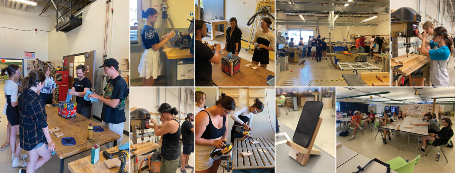 First year students attend training orientation at the Creative Labs Center