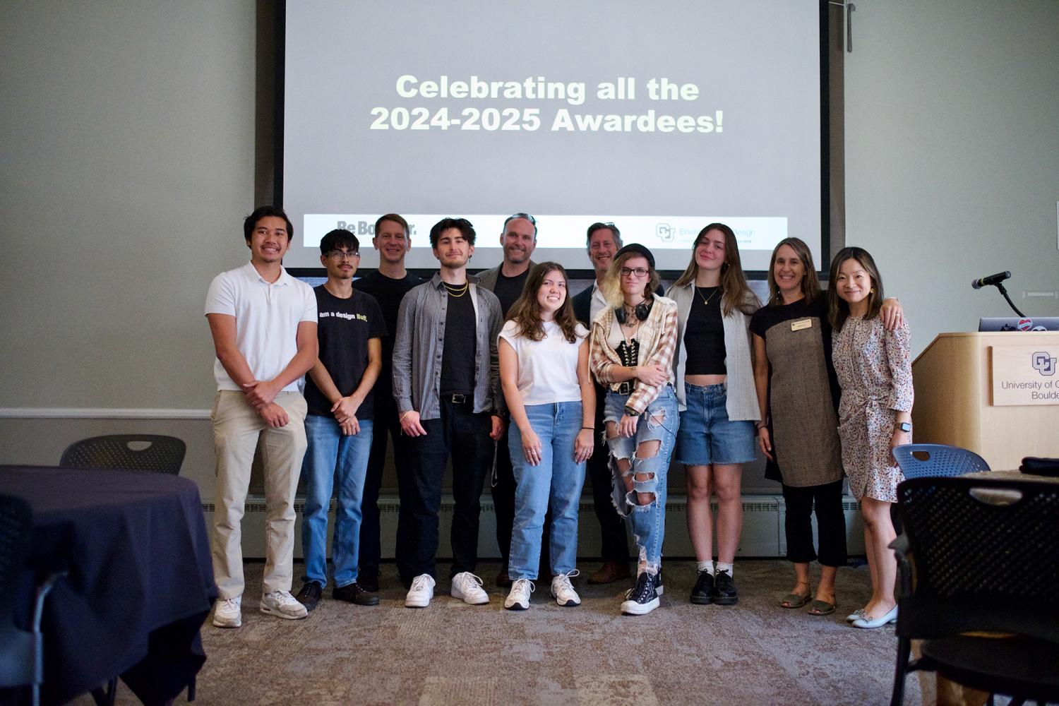 Student scholarship winners and AIA members
