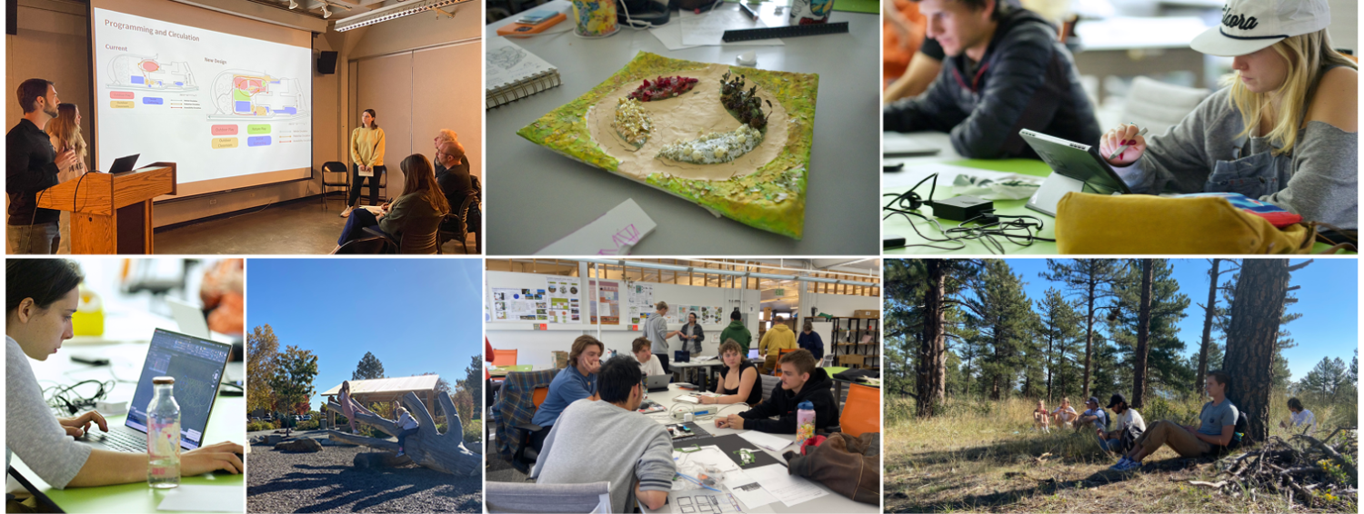 Landscape studio collage