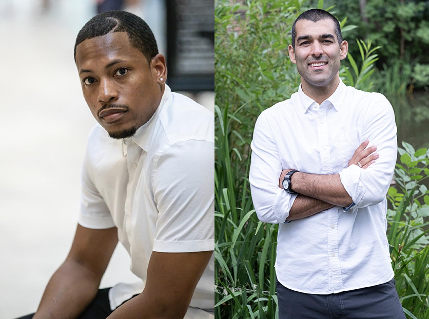 (Left) Germane Barnes; (Right) Shawhin Roudbari.