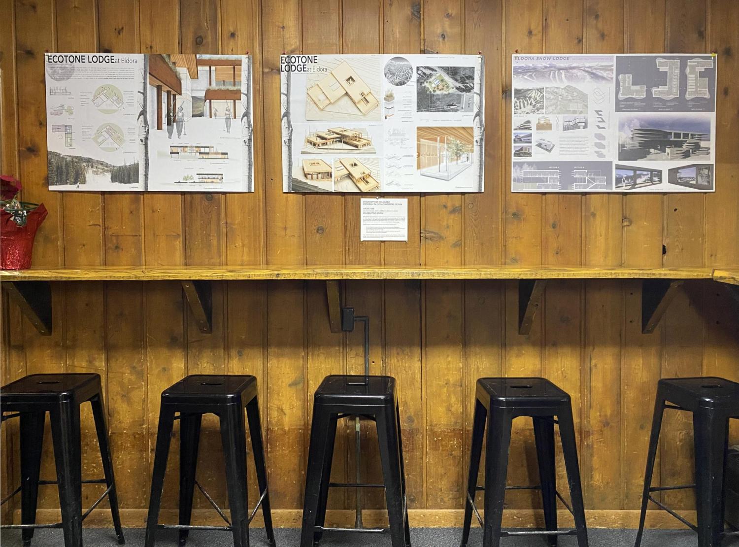 Student work on exhibit at Eldora Mountain Resort