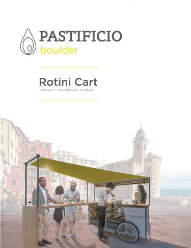 Pastificio mobile pasta cart