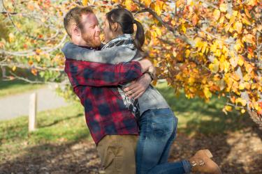 Elyse and her fiance. She was recently engaged.