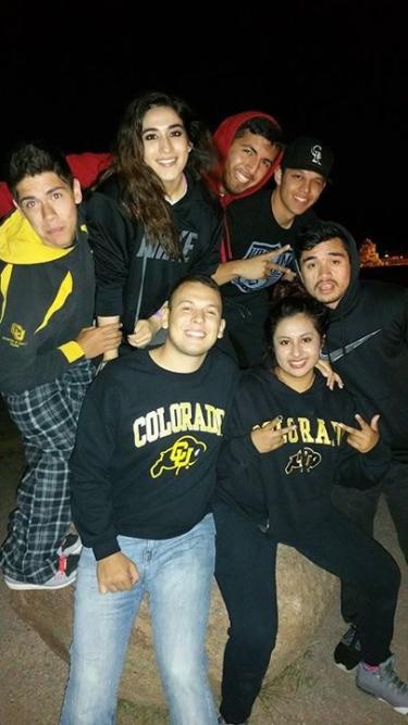 Joshua at a retreat for one of his scholarship programs.