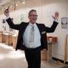 Paul Chinowsky during winter open house ribbon cutting ceremony