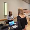 Julia Rodriguez speaking to guests at the CU Climate Expo