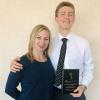 Danielle Bilot with Travis Torline at the Campus Sustainability Summit