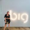 Isabella Marcotulli with BIG sign