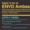 Now hiring Environmental Design student ambassadors for fall 2021