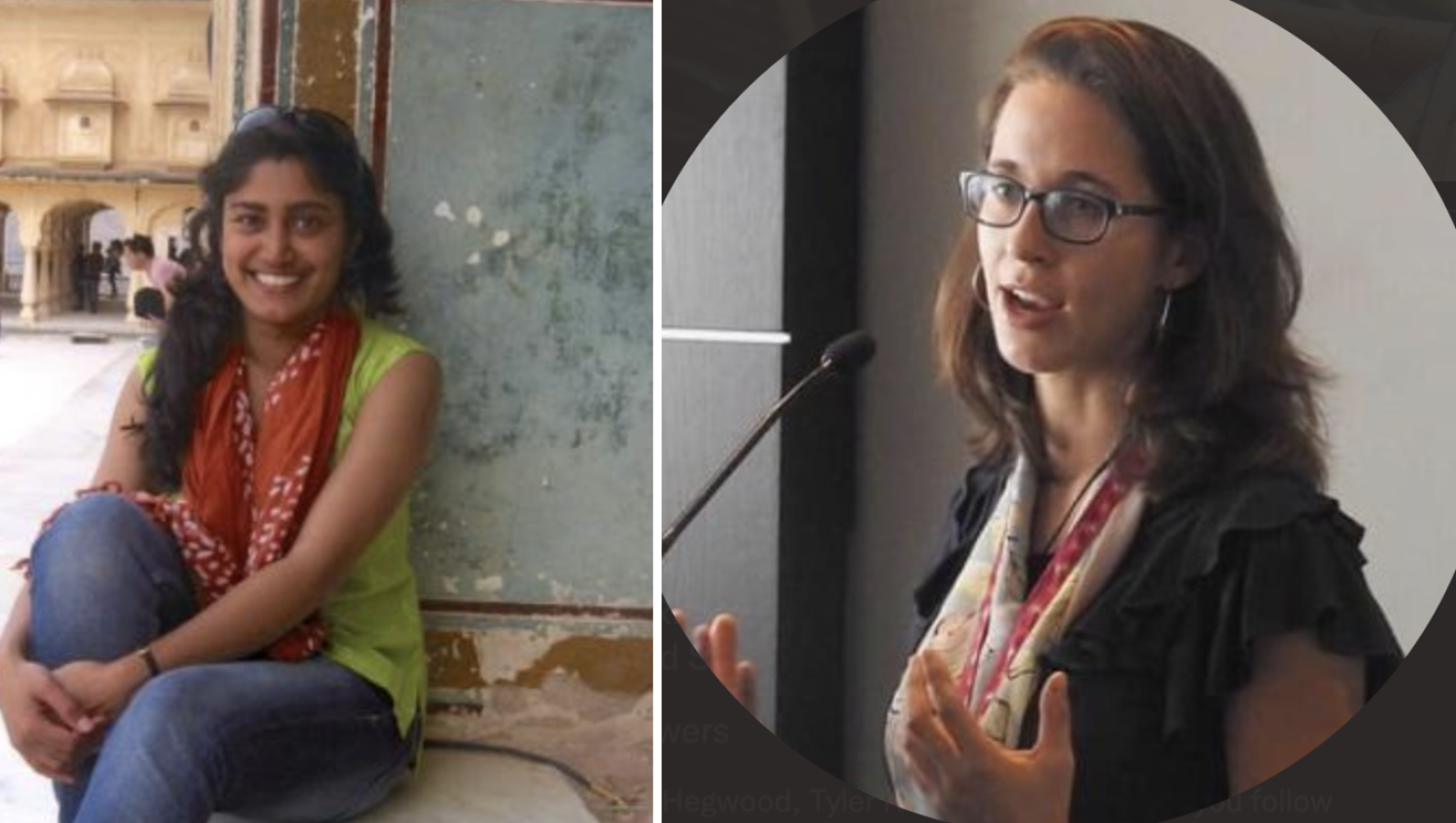 Denise Fernandes and Hilary Brumberg