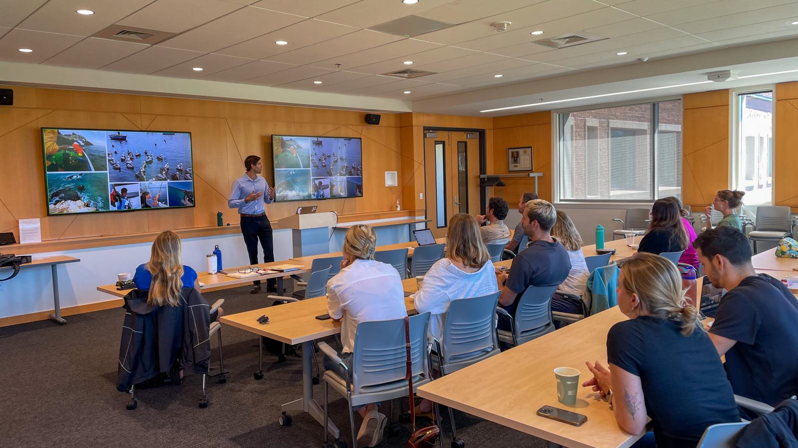 Dr. Vasco Chavez-Molina in his dissertation defense.