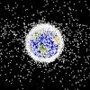 satellite debris circling earth
