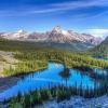 Rocky Mountain National Park with water reflection
