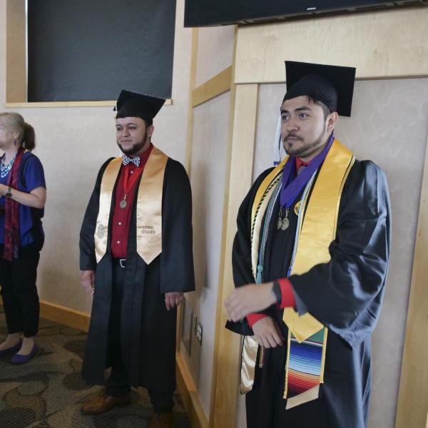 Dr. Joanne Belknap Recognizing our Honor's Students - Efren Herrera Hurtado (left) Jonathan Guadalupe Delgado (right)