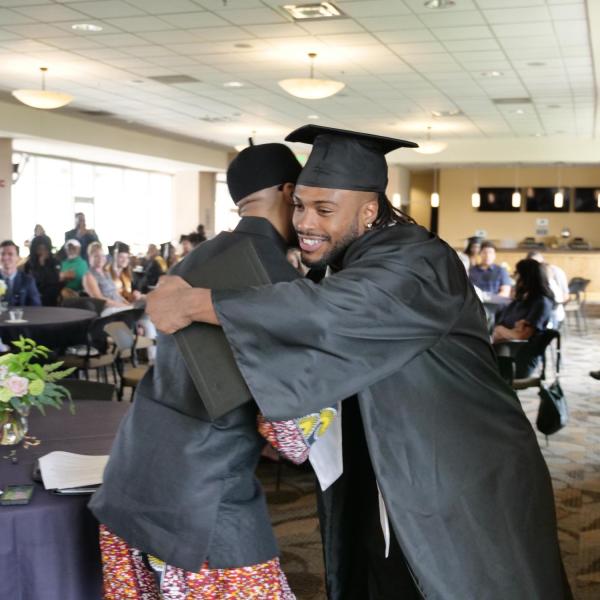 Donovan Lee with Dr. Reiland Rabaka