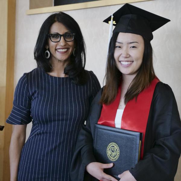 Xinyu Liu with Dr. Seema Sohi