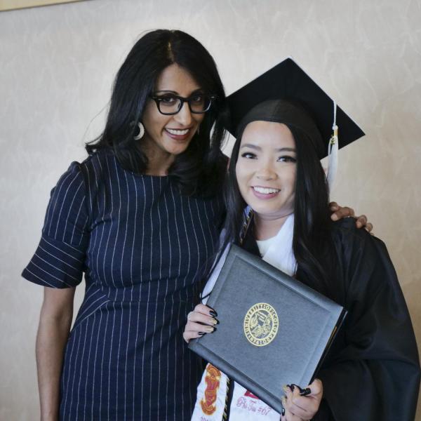 Jaime Tran with Dr. Seema Sohi