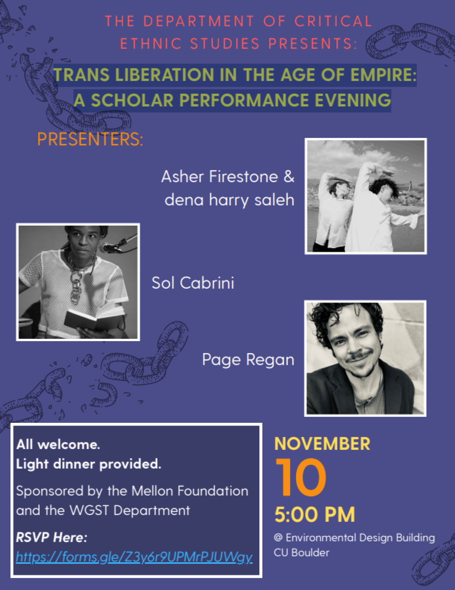 Flyer for Ethnic Studies Event