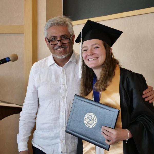 Kelly DiPietro with Dr. Enrique Sepúlveda