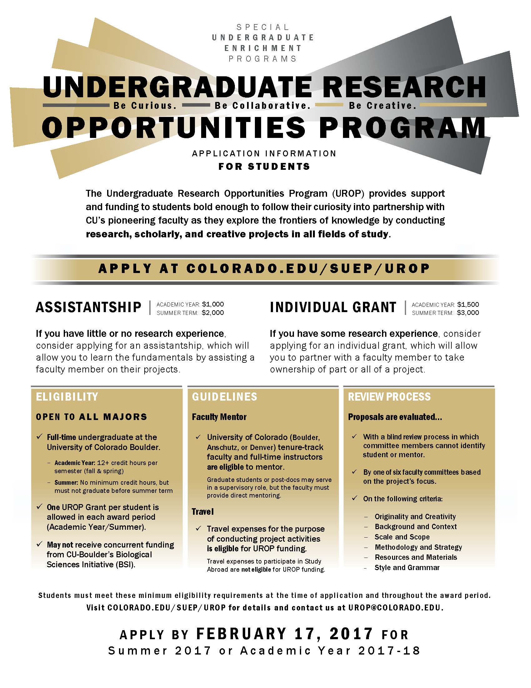 Undergraduate Research Opportunities Program