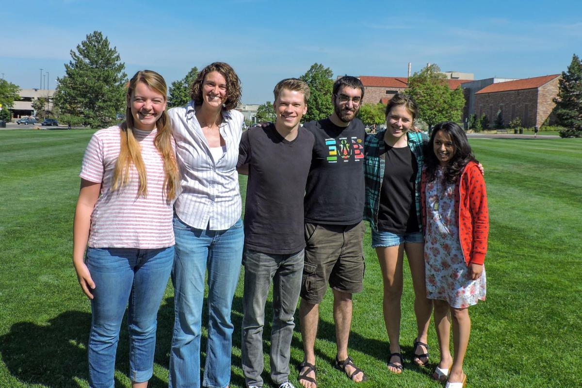 Students with Professor Sherri Cook.