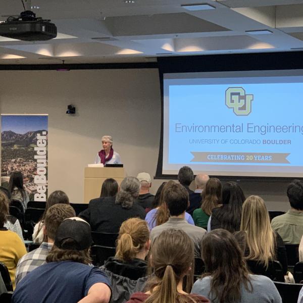 Professor JoAnn Silverstein, associate dean for faculty advancement in the College of Engineering and Applied Science and former chair of civil, environmental and architectural engineering