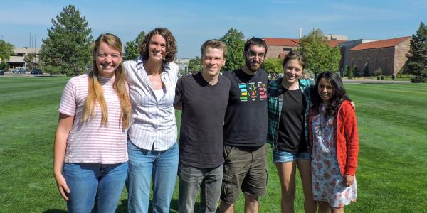 Students with Professor Sherri Cook.