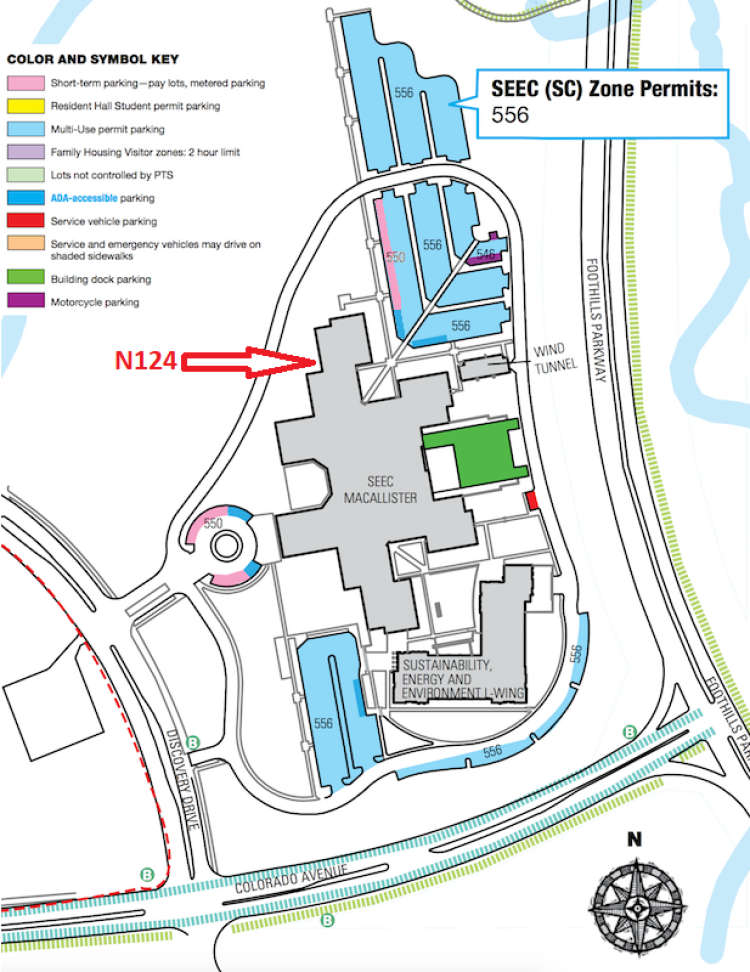 SEEC Parking Map