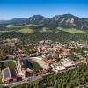 CU Boulder campus from the air.