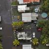 An aircrew from Coast Guard Air Station Borinquen conduct an overflight of Puerto Rico in the aftermath of Hurricane Fiona.