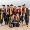 A group of students at graduation.