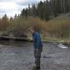Joe Ryan in a stream.