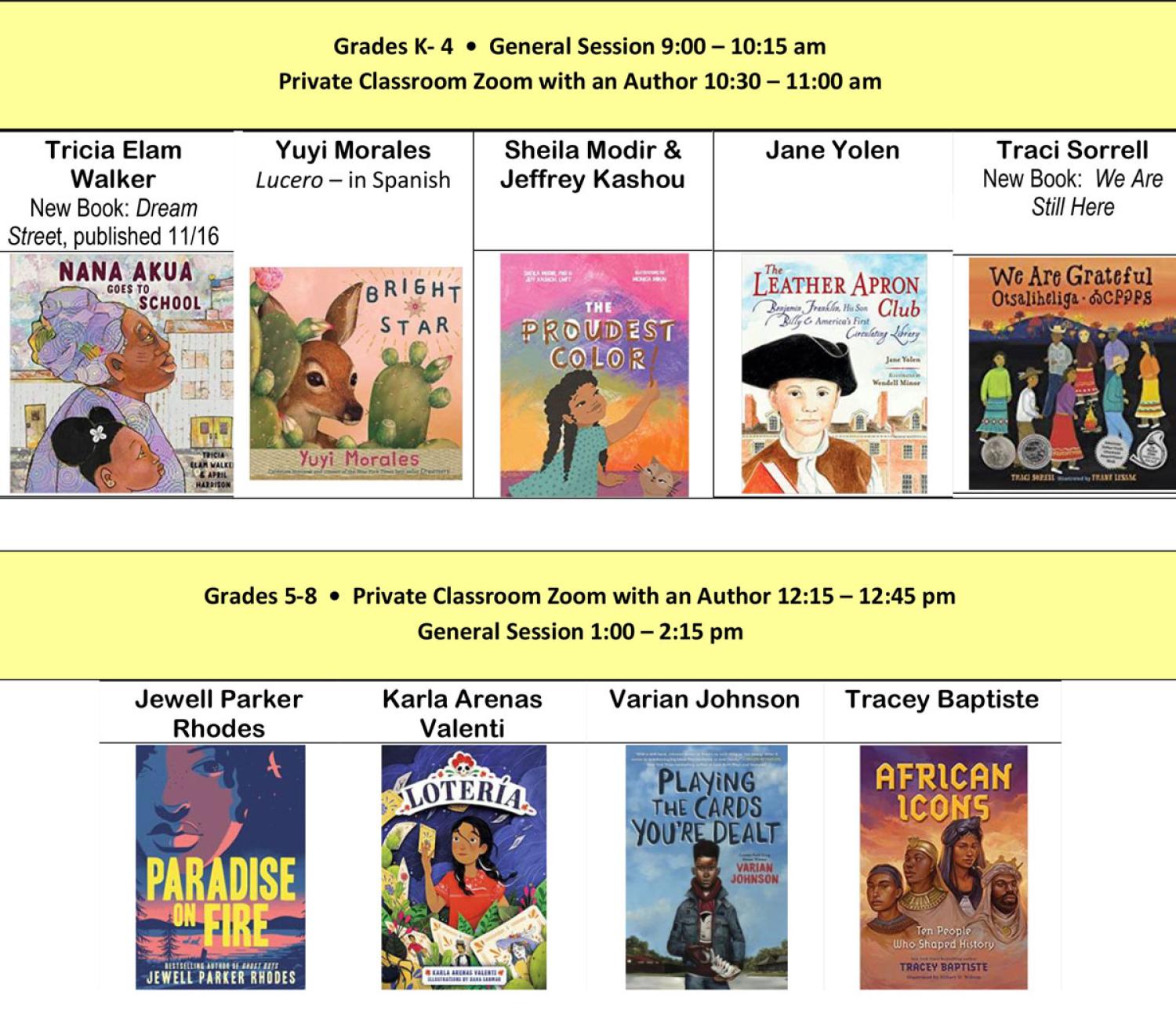 Books and author options