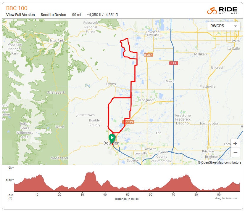 Century route map