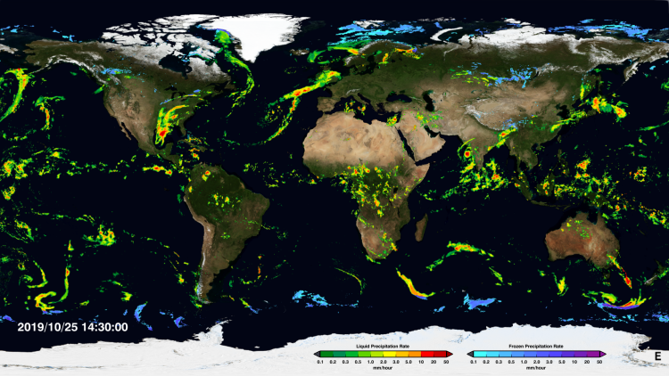 World precipitation map