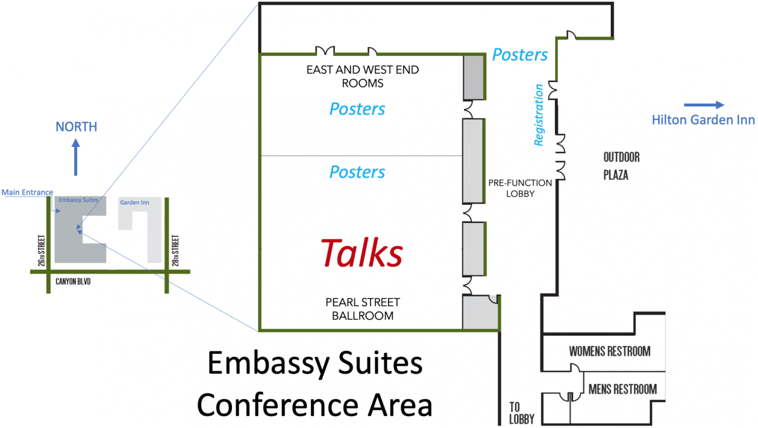 CUNY 2019 venue map