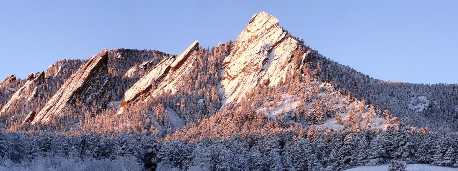 Flatirons rock formations