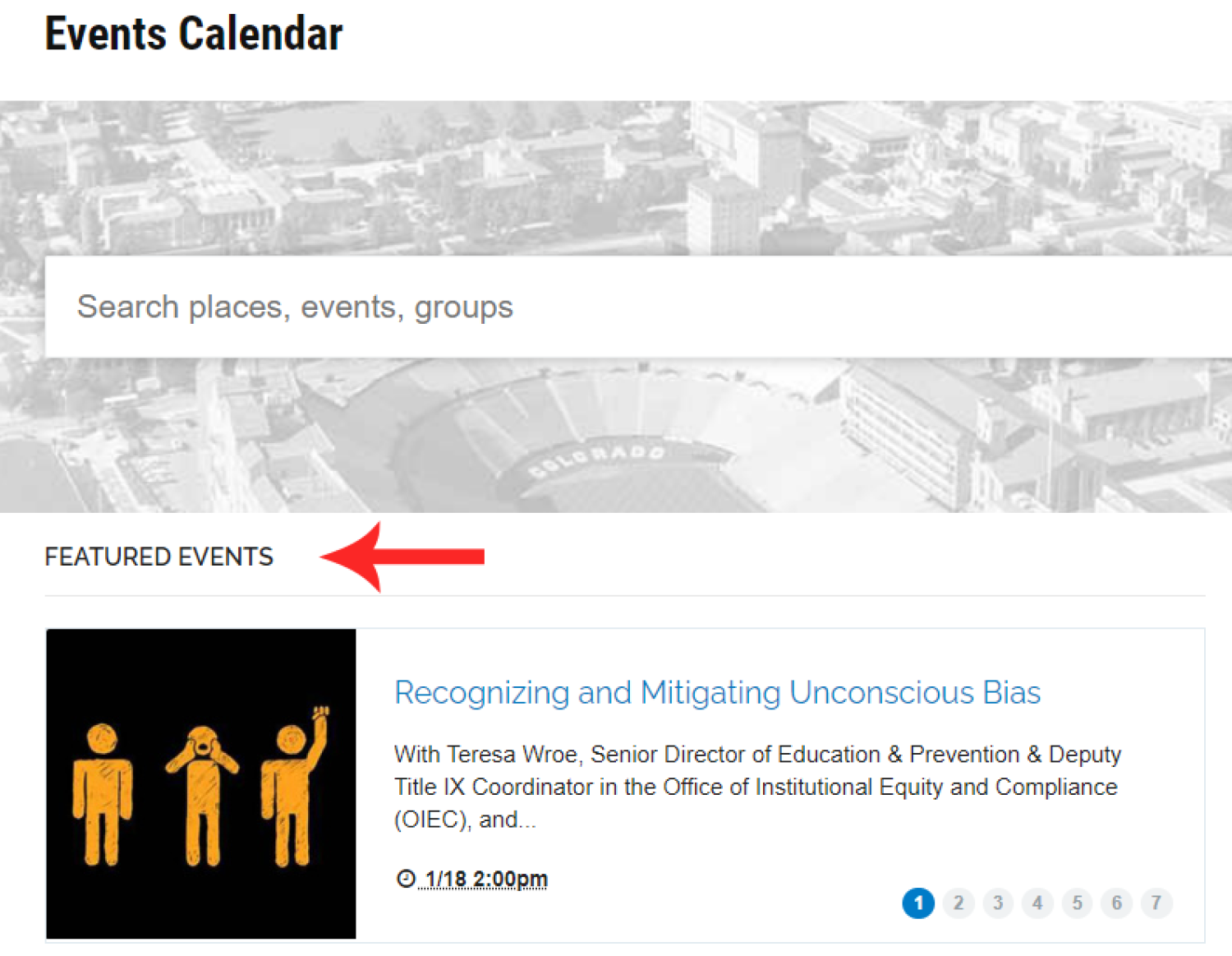 Featured Events Carousel